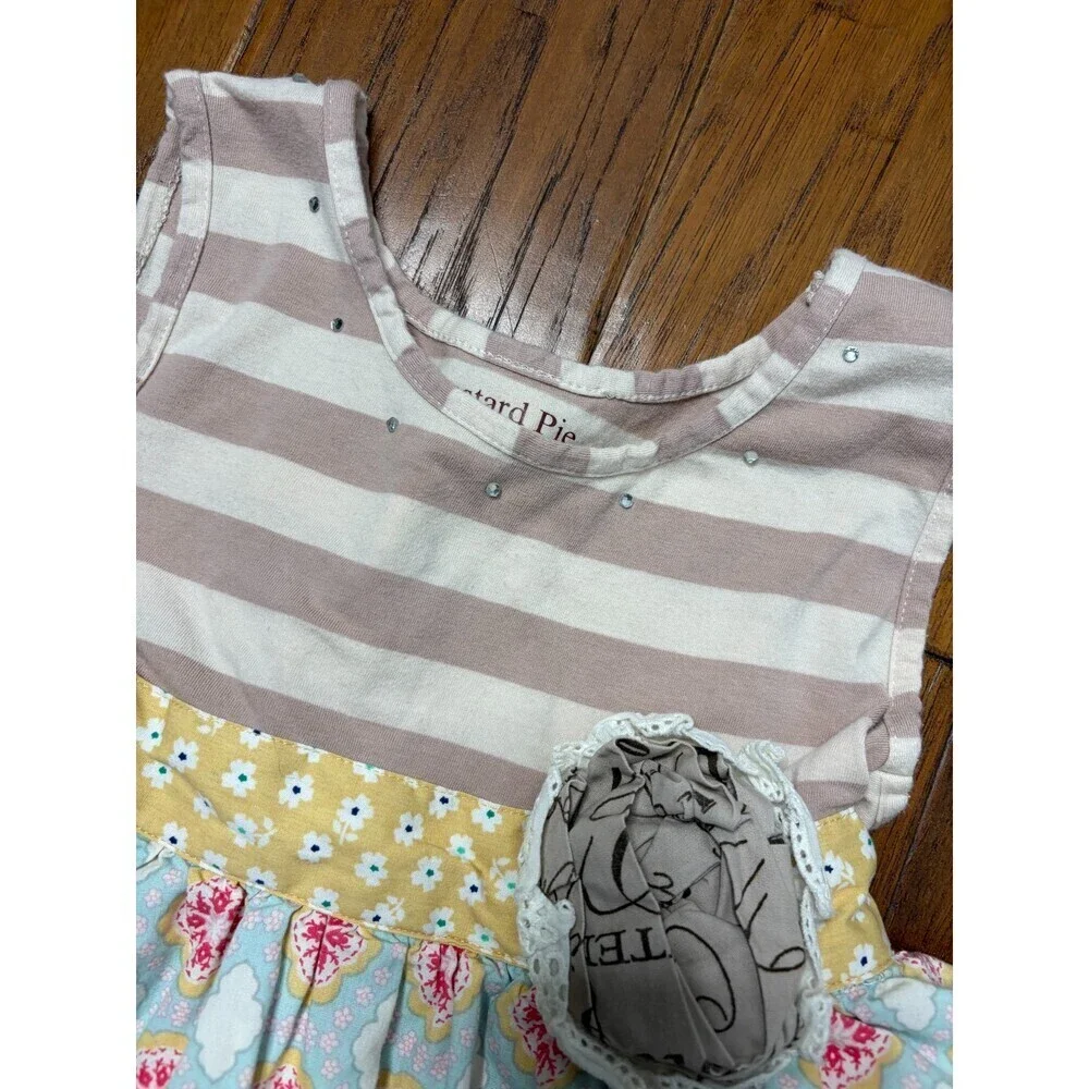 Mustard Pie boutique girls size 5 tiered ruffle Tiered dress whimsy